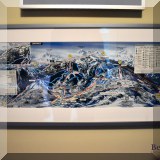 A27. Framed Snowmass ski trail map. 